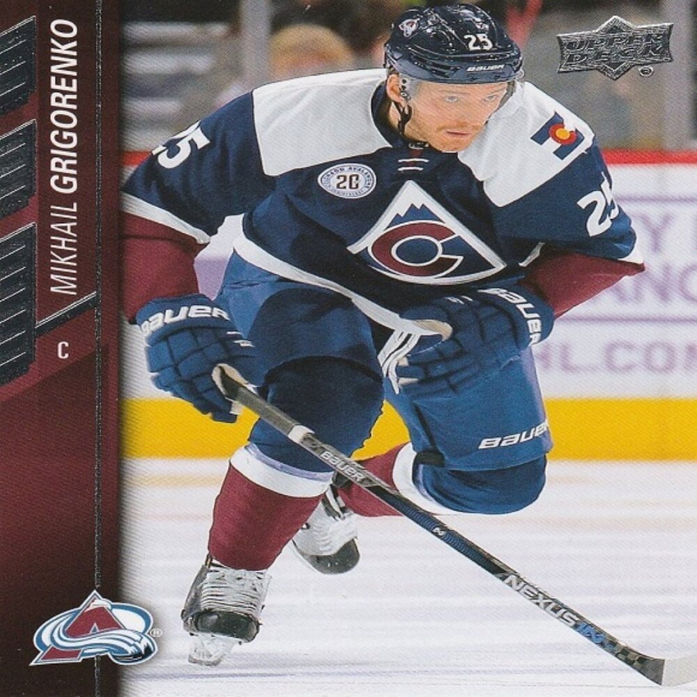 Mikhail Grigorenko - 2015/2016 Upper Deck Series 2 Hockey Card
